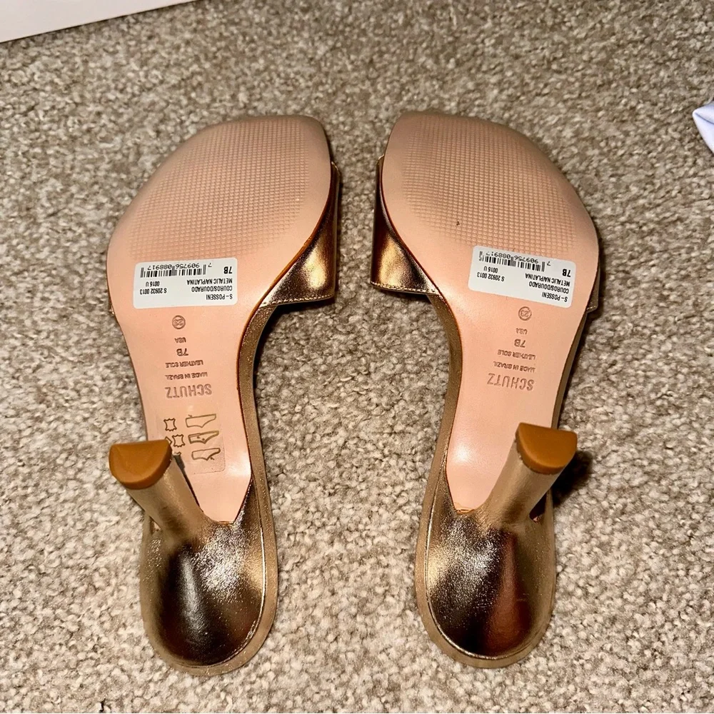 Price Firm - SCHUTZ Leather Posseni Sandals